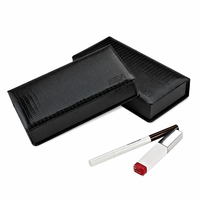 Boîte cadeau en cuir PU personnalisée avec fermeture magnétique, logo estampé à chaud, miroir intégré, emballage de luxe pour cosmétiques et parfums