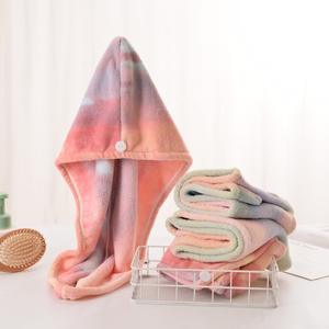 หมวกเช็ด<span class=keywords><strong>ผม</strong></span>แห้งเร็ว น้ำหนักเบา ซึมซับน้ำได้ดี ผ้ากำมะหยี่คอรัลไล่สี หมวกอาบน้ำ ผ้าโพก<span class=keywords><strong>ผม</strong></span>หนา - Product Image 1