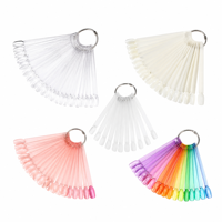 Échantillon de couleur d'ongles en acrylique personnalisé, bâtonnet transparent pour échantillon de vernis, carte de couleurs de salon avec trou et espace pour logo pour salon de manucure