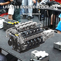 Para 10250, Bloques de Construcción de Auto Deportivo Serie LFA V10 de 40 Piezas, Modelo a Escala 1:8, Juguete Educativo Técnico, Regalo para Festividades