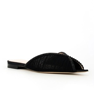 Nuove pantofole da donna in cristallo <span class=keywords><strong>con</strong></span> punta di pietra a punta di muli in rete scarpe basse sandali <span class=keywords><strong>con</strong></span> strass - Product Image 2