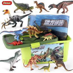 Set de Juguetes de Dinosaurios Sólidos, Modelo de Animal de Simulación Jurásica, Tiranosaurio Rex, Bestia Gigante, Dragón, Dragón Halcón, 21 Piezas en Total - Product Image 3
