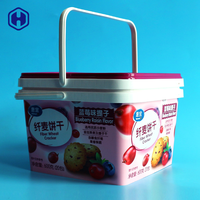 Boîtes en plastique carrées empilables, recyclables, de qualité alimentaire, sans BPA, avec étiquetage personnalisé, emballage en PP pour nouilles