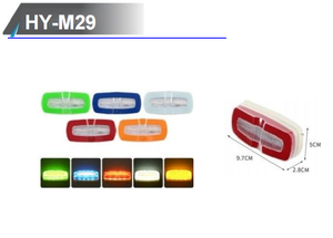 Feu de position latéral LED étanche, clignotant latéral, lumière de contour LED ambre rouge bleu pour <span class=keywords><strong>camion</strong></span>, remorque, camping-car, véhicule - Product Image 2