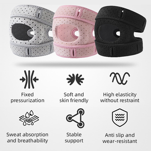 AOFIT pelindung siku yang dapat diatur, pelindung lutut dengan tali ganda tekanan tinggi menyerap guncangan untuk olahraga kebugaran lari - Product Image 5