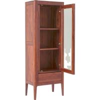 Librería moderna de madera maciza de DU'S con almacenamiento de 3 niveles y puertas de vidrio transparente para una excelente exhibición