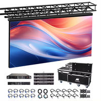 Mur vidéo LED portable d'intérieur P4.81 à grand angle de vue pour affichage d'événements religieux, installation rapide par verrouillage