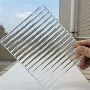<span class=keywords><strong>Verre</strong></span> gaufré <span class=keywords><strong>rainuré</strong></span> <span class=keywords><strong>rainuré</strong></span> en <span class=keywords><strong>verre</strong></span> ondulé de haute qualité personnalisé ultra-clair ultra-transparent - Product Image 2