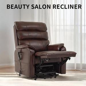 Venta caliente Silla reclinable de Elevación paralela plana ajustable en altura de cuero de doble Motor para salón de belleza - Product Image 2