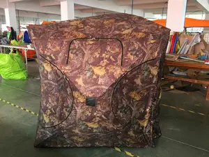 Yeni varış Hotsale 2-3 kişi kamuflaj avcılık kör zemin geyik okçuluk Outhouse Camo avcılık çekim Bowhunting çadır