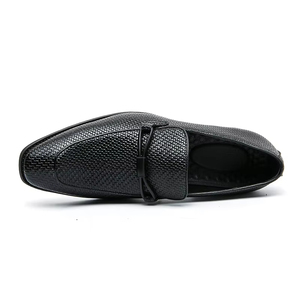 Chaussures Oxford pour homme en cuir véritable, style italien haut de gamme, faites à la main, pour mariage, à enfiler, broderie légère camouflage, collection automne - Product Image 2