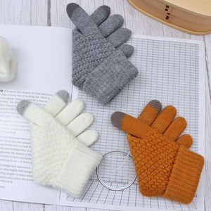 Mitaines acryliques de conception Jacquard gants magiques tricotés extensibles chauds d'<span class=keywords><strong>hiver</strong></span> pour hommes femmes utilisation quotidienne pour le sport cyclisme ski - Product Image 1