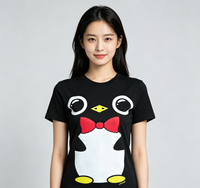 T-shirt pour femme à manches courtes personnalisé avec impression sérigraphique, 100% coton premium, impression personnalisée avec votre logo ou votre design