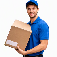 Boîte en carton ondulé kraft personnalisée en gros avec rabats supérieurs, étiquette, emballage logistique durable pour l'expédition