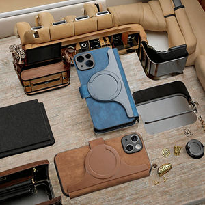 Étui de téléphone à <span class=keywords><strong>clapet</strong></span> magnétique 2-en-1 en cuir PU personnalisé pour <span class=keywords><strong>iPhone</strong></span> 16 15 14 13 <span class=keywords><strong>12</strong></span> Pro Max étuis de téléphone portable - Product Image 3