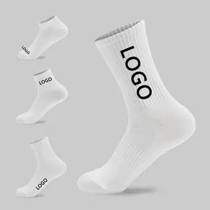 Chaussettes médicales de compression pour hommes, 3 pièces, chaussettes avec logo imprimé, à la mode, de haute qualité, rechargeables