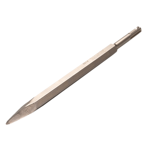 Pour MAKITA 250 mm Ciseau à découper pointu SDS-PLUS pour pierre et béton avec manche en acier et plastique - Product Image 1