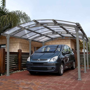 Haute neige/pluie charge garage En <span class=keywords><strong>Aluminium</strong></span> Pare-Soleil Abri pour Parc De Haute Qualité Facile BRICOLAGE Élégant En <span class=keywords><strong>Aluminium</strong></span>/PC Solide maison <span class=keywords><strong>Voiture</strong></span> port - Product Image 6