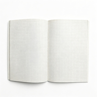 Cuaderno Escolar 210 x 139 mm con Cuadrícula, Encuadernado con Pegamento, Libro de Escritura para Estudiantes con Cubierta Impresa para Indonesia