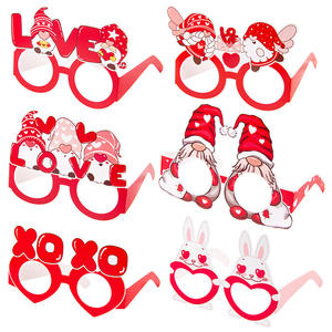 Gafas de Papel con Temática de San Valentín, Accesorios para Fotos, Decoraciones Divertidas para Fiestas - Product Image 1