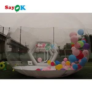 2m/3m/3.5m/4m निविड़ अंधकार झटका अप पार्टी आउटडोर gonfiabile पारदर्शी inflatable स्पष्ट गुब्बारा गुंबद तम्बू inflatable बुलबुला तम्बू