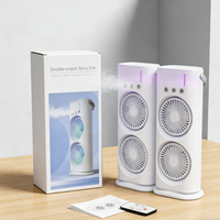 Nouveau ventilateur brumisateur multifonction électrique, rafraîchisseur d'air domestique, ventilateur de refroidissement par brumisation portable, climatiseur à pulvérisation