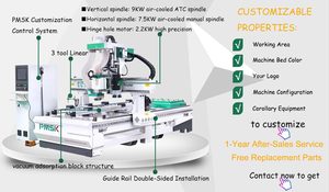 Máy Khoan Lỗ Bản Lề Và Khóa Cửa Bộ Định Tuyến <span class=keywords><strong>Cnc</strong></span> Dễ Vận Hành - Product Image 4