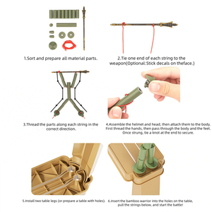 Juego de Batalla de Marionetas de Madera Tradicional, Juguete de Competición para Dos Jugadores, para Espectáculos Callejeros, Diversión al Aire Libre, Padres e Hijos - Product Image 5