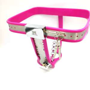 Nuovo in acciaio inox T-stile cintura di castità femminile bdsm bondage della vagina <span class=keywords><strong>anale</strong></span> <span class=keywords><strong>plug</strong></span> <span class=keywords><strong>anale</strong></span> perline spina cinture di castità mutandine per la donna - Product Image 3