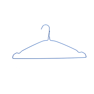 En gros I KNOW Cintre métallique en fil de fer pour blanchisserie, 16" 14.5Gauge, 18" 14.5Gauge, Couleurs Blanc et Bleu, Cintre pour costumes, pour usage en blanchisserie - Product Image 1