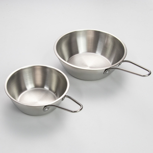 Ciotola Monouso in Acciaio Inox 304 Lucidato, Stile Coreano Dorato, per Kimchi, Zuppa, Riso, Insalata, Noodle e <span class=keywords><strong>Vino</strong></span>, con Manico - Product Image 5