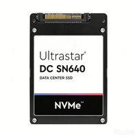 قرص صلب Ultrastar DC SN640 بسعات 1.92 تيرابايت و3.84 تيرابايت و7.68 تيرابايت، نوع U.2 SSD WUS4BB076D7P3E3 NVMe مقاس 2.5 بوصة PCIe Gen3.0x4 للخوادم