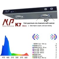 NUEVA Lámpara LED para Acuarios NooPsyche K7 Pro V4 de Alto Rendimiento con Control por WiFi a través de Aplicación, Espectro Completo para el Crecimiento de Corales, 100W