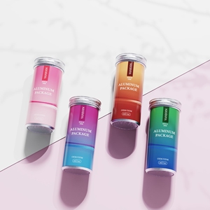Emballage de produit cosmétique vide, pot <span class=keywords><strong>en</strong></span> <span class=keywords><strong>aluminium</strong></span> 80/100 ml, complément alimentaire <span class=keywords><strong>santé</strong></span>, conception personnalisée, capsule ronde <span class=keywords><strong>en</strong></span> <span class=keywords><strong>aluminium</strong></span> avec couvercle - Product Image 5