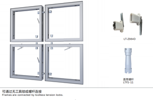 Moderna struttura in tessuto doppio lato con spessore di 80mm profili in alluminio striscia LED per Lightbox espositivo (54) - Product Image 5