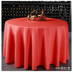 Ventes chaudes, nappe moderne bon marché, couleur unie, couleur blanche, pour mariage et banquet - Product Image 6