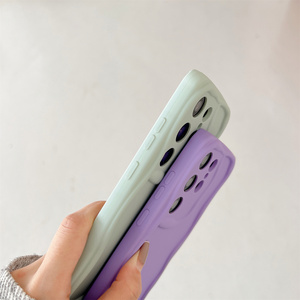 Curve Wave Cream Candy Color Plain Color sólido Soft TPU Phone Case para Samsung <span class=keywords><strong>Galaxy</strong></span> A54 A34 A24 A73 A53 <span class=keywords><strong>A33</strong></span> A04 - Product Image 5