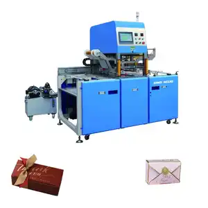 Kinh Doanh khối thẻ chủ hộp đồ trang sức logo lá dập nóng máy - Product Image 1