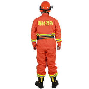 Combinaison de lutte contre les incendies Fanglun Gb/T 33536-2017, vêtements de protection ignifuges et isolants thermiquement, sur mesure, orange - Product Image 1