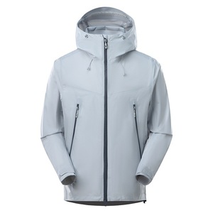 Unisex Windproof Jacket With Inner Liner Winter Workwear Solid Color Contrast Jet Black - Product Image 4