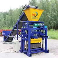 Machinerie de fabrication de briques pour travaux de construction, machine à fabriquer des blocs de ciment creux, pavés, couleur gazon, avec convoyeur et concasseur, au Brésil
