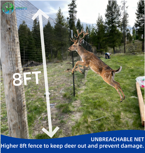 경량 블랙 UV PP 가금류/사슴 방호망 (사각형 메쉬 구멍, 사슴 방지 울타리망) 도매 - Product Image 5