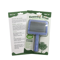 Ciseaux pour animaux de compagnie à surface incurvée, poignée ergonomique en caoutchouc pour chats, chiens, lapins, peigne à poils épais, élimination des poils lâches