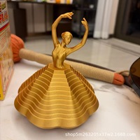 Figurine anti-stress rotative en plastique imprimée en 3D, ballerine de bureau, danseuse de doigt, best-seller des influenceurs