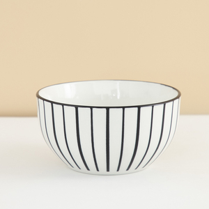 Ensaladera estampada de porcelana blanca duradera de diseño elegante para experiencias gastronómicas exclusivas - Product Image 4