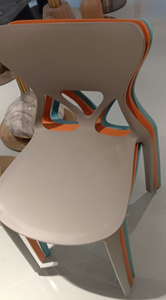 Modern Plastic <b>Dining</b> <b>Chair</b> Minimalist Design Stackable Home Furniture Green Color wholesale restaurant <b>chairs</b> - Product Image 2
