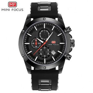 นาฬิกาข้อมือผู้ชาย MINI FOCUS 0089G โครโนกราฟ ควอตซ์ ระบบดิจิตอล เครื่องญี่ปุ่น กันน้ำ ตัวเรือนโลหะผสม อนาล็อก รุ่น Relogio Masculino - Product Image 4