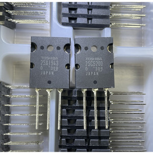 <span class=keywords><strong>Transistor</strong></span> <span class=keywords><strong>di</strong></span> <span class=keywords><strong>Potenza</strong></span> Audio Abbinati Originali 2SA1943 2SC5200, Amplificatore Audio 150W TO3P 2SA1943 2SC5200 A1943 C5200 - Product Image 1