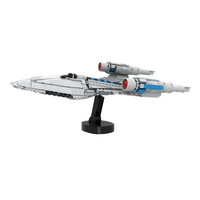Funbuild Star Spaceship Jouet de Construction Éducatif pour Enfants Trek A1402 USS Protostar Modèle de Bâtiment Fantastique Sci-Fi en Blocs