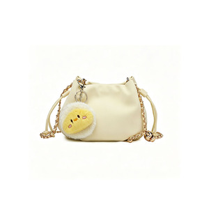 Sac bandoulière en cuir PU style nuage, sac à cordon de serrage au design original, sac fourre-tout décontracté pour femme - Product Image 2